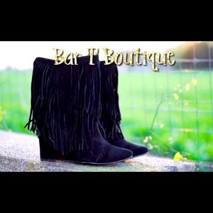 Bar T Boutique Fringe boots